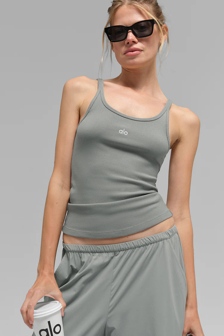 Ribbed Prosper Tank "Lunar Grey"