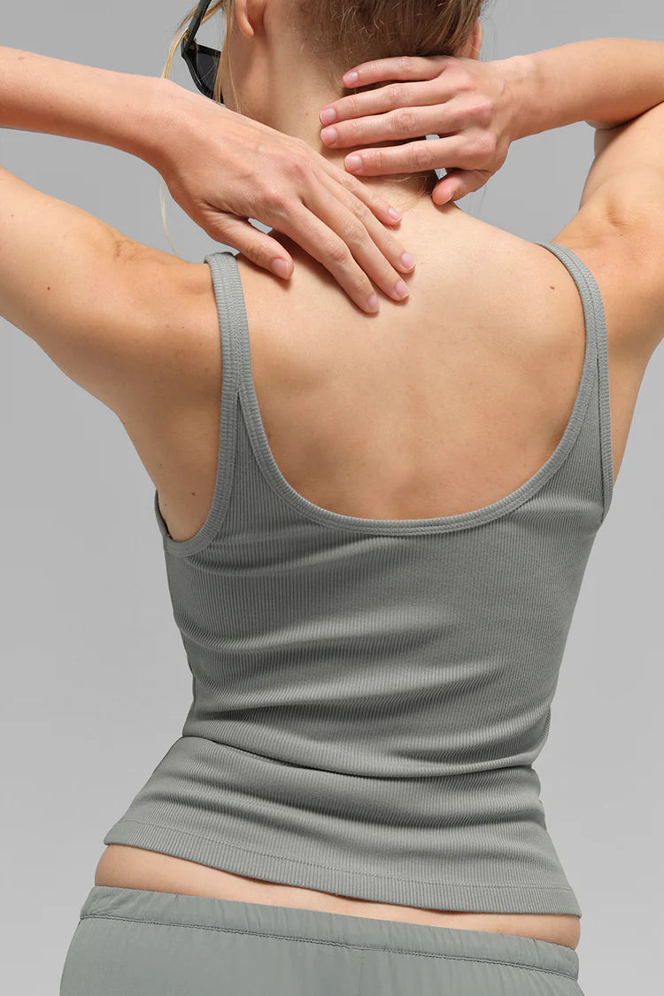 Ribbed Prosper Tank "Lunar Grey"