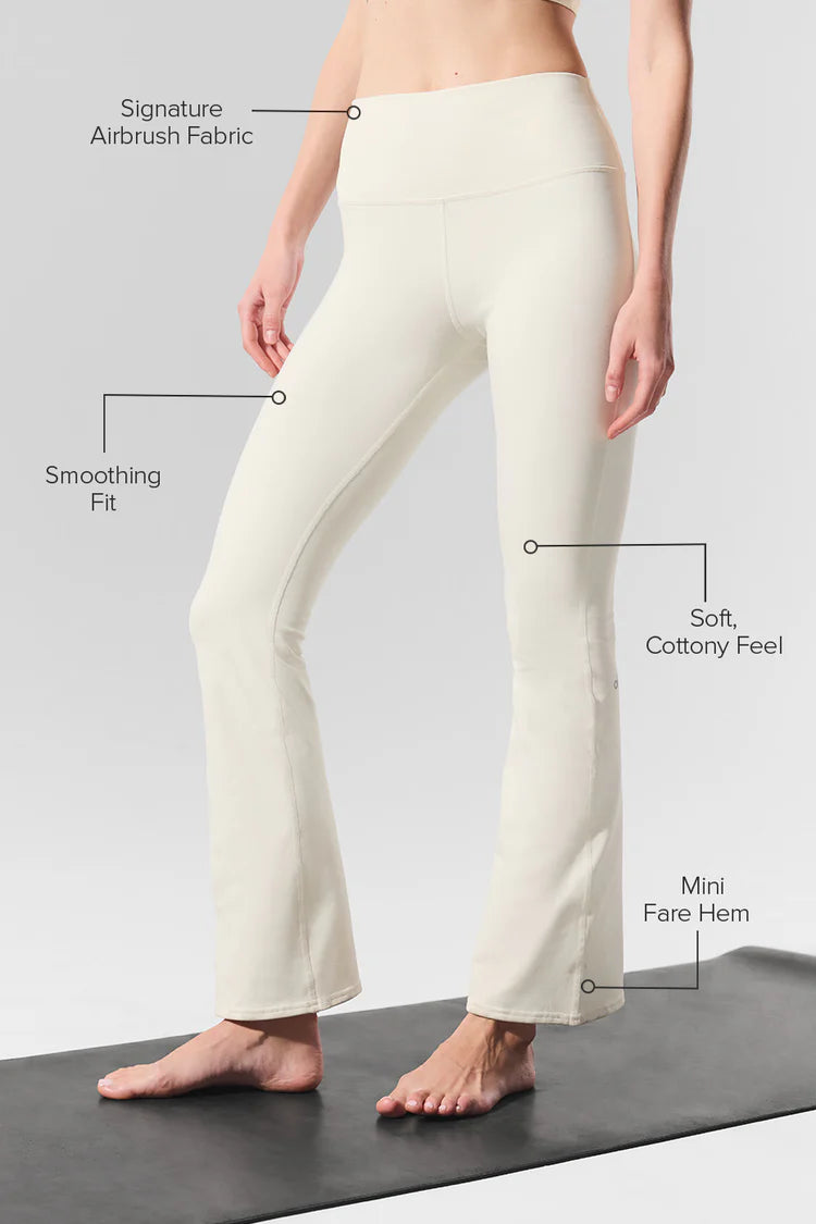 Airbrush High-Waist 7/8 Bootcut Legging "Ivory"