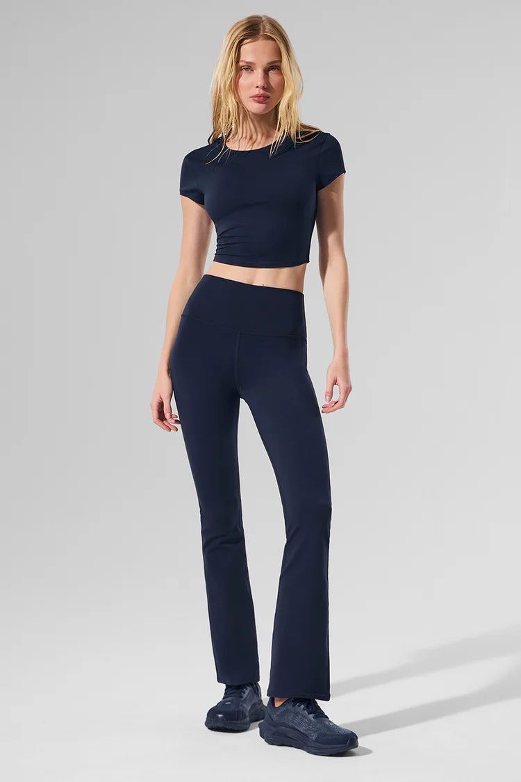Airbrush High-Waist 7/8 Bootcut Legging "Navy"