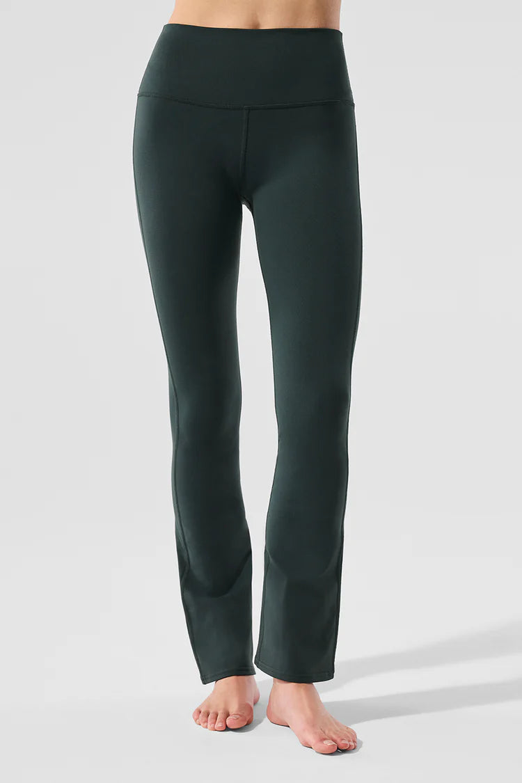 Airbrush High-Waist 7/8 Bootcut Legging "Charcoal Green"