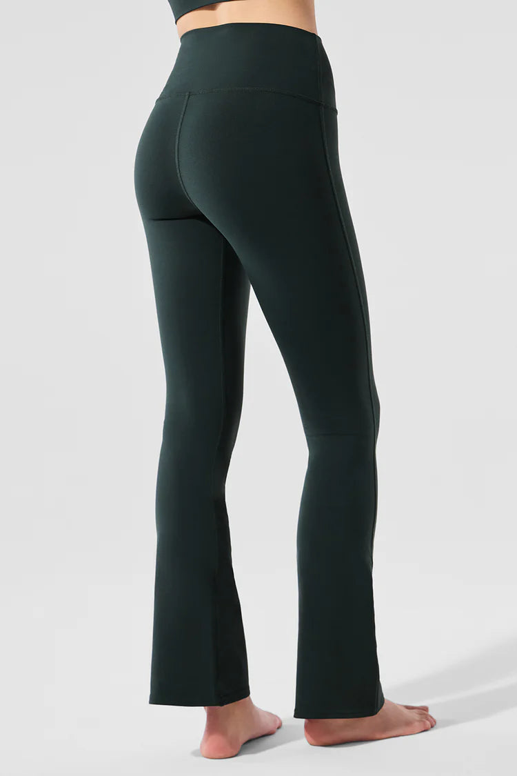Airbrush High-Waist 7/8 Bootcut Legging "Charcoal Green"