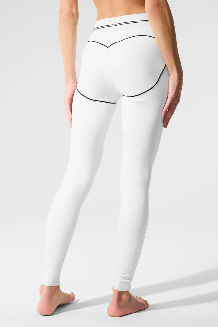 Airbrush High-Waist Heart Throb Legging "White/Black"