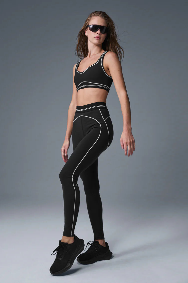 Airbrush High-Waist Heart Throb Legging "Black/White"