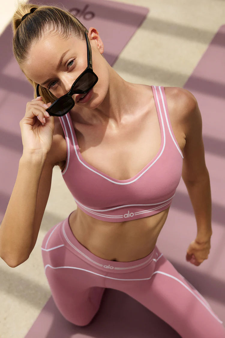 Airbrush Heart Throb Bra "Pink Wild Rose/White"